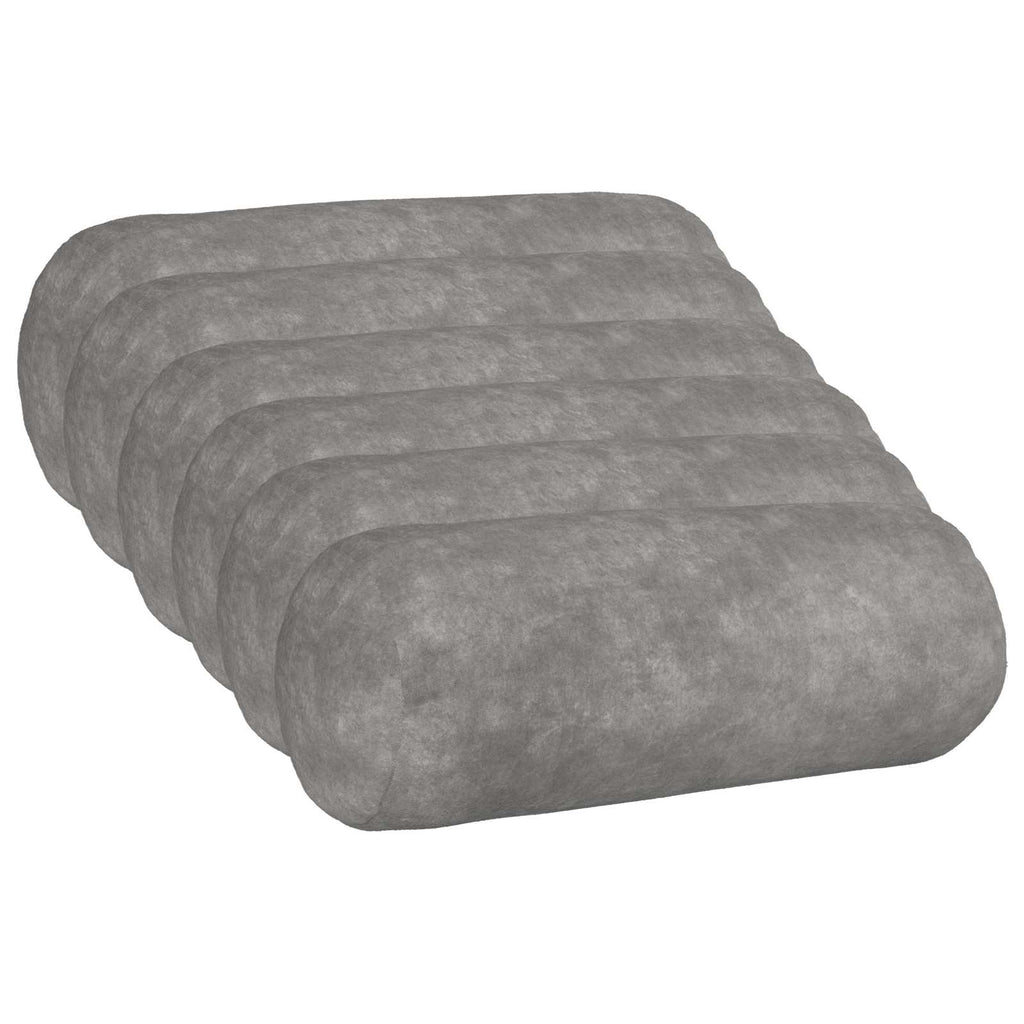 vidaXL Poszewka na poduszkę 6 pcs HEERLEN jasnoszary Ø 15 x 40 cm