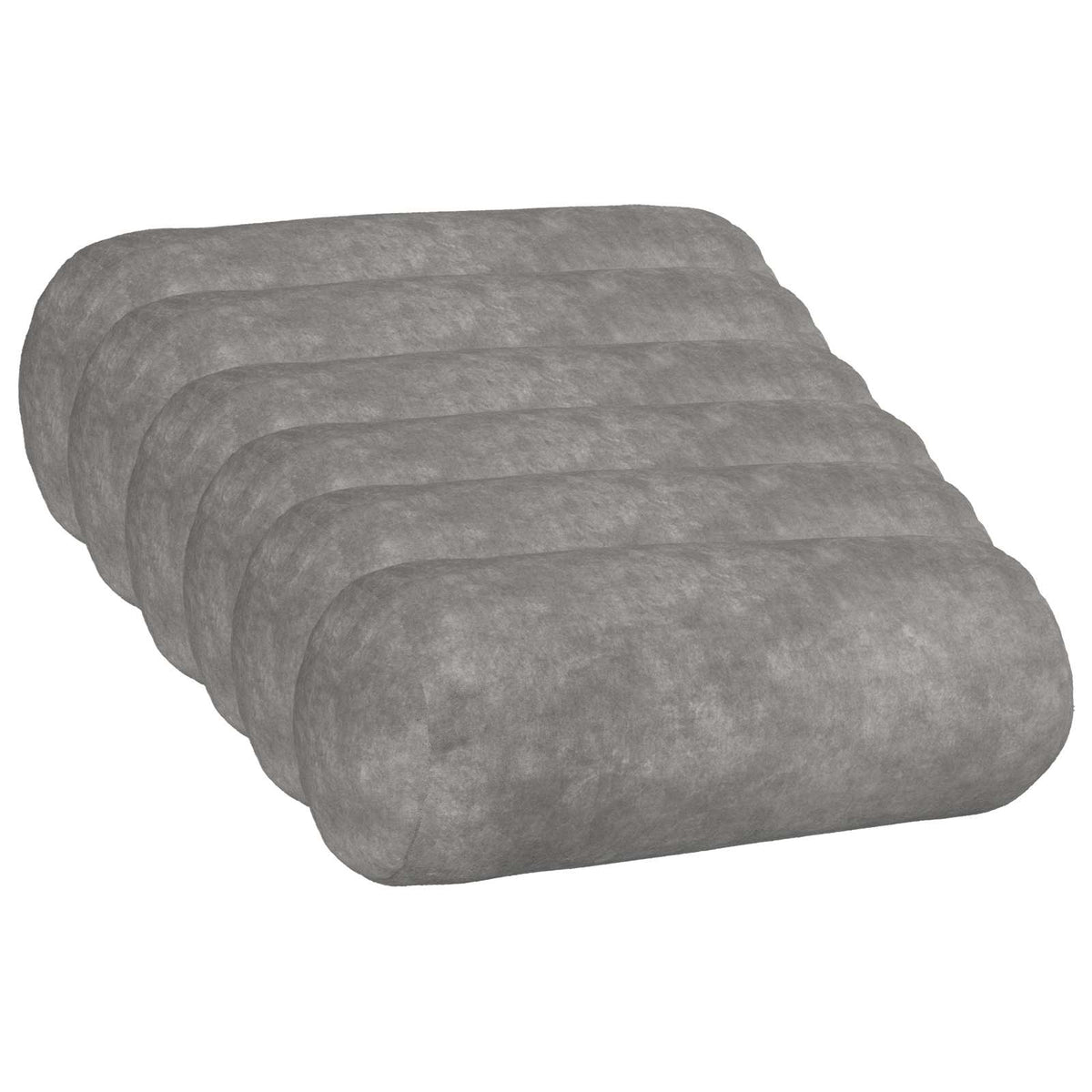 vidaXL Poszewka na poduszkę 6 pcs HEERLEN jasnoszary Ø 15 x 40 cm