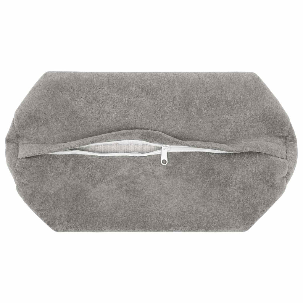 vidaXL Poszewka na poduszkę 6 pcs HEERLEN jasnoszary Ø 15 x 40 cm