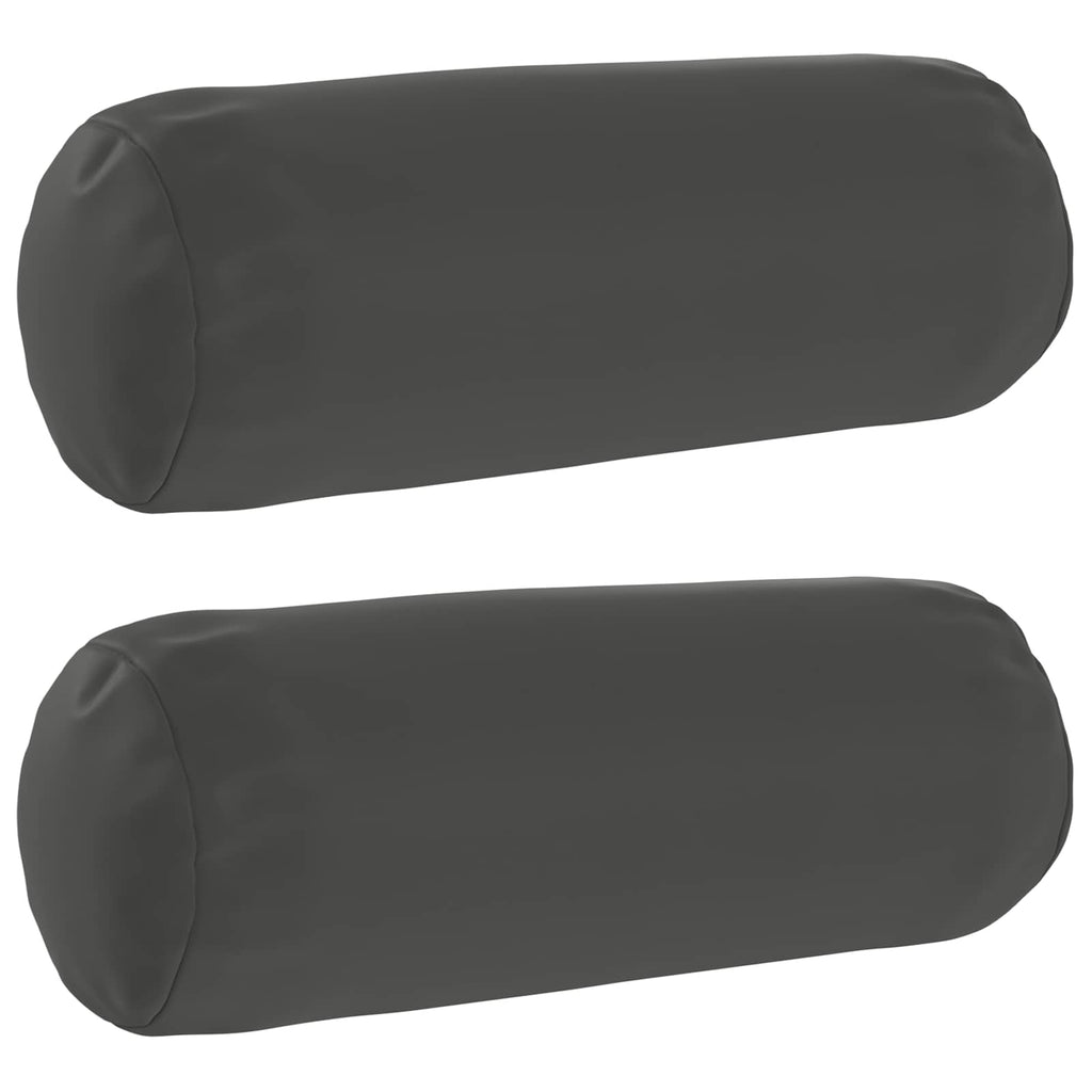 vidaXL Poszewka na poduszkę 2 pcs HEERLEN antracytowy Ø 15 x 40 cm