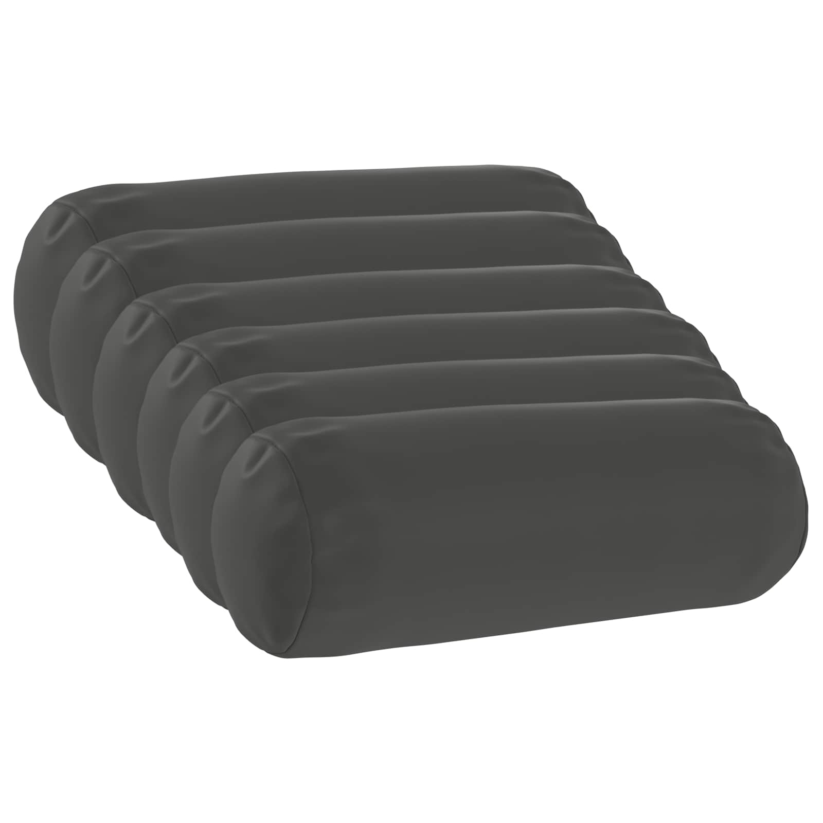 vidaXL Poszewka na poduszkę 6 pcs HEERLEN antracytowy Ø 15 x 40 cm