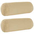 vidaXL Poszewka na poduszkę 2 pcs HEERLEN Beżowy Ø 15 x 40 cm