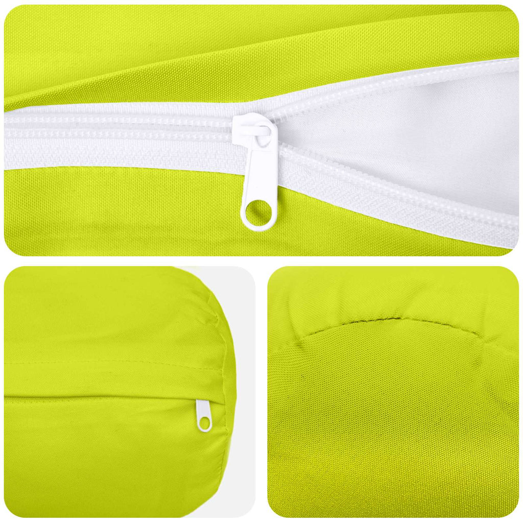 vidaXL Poszewka na poduszkę 2 pcs HEERLEN Jasnozielony Ø 15 x 40 cm