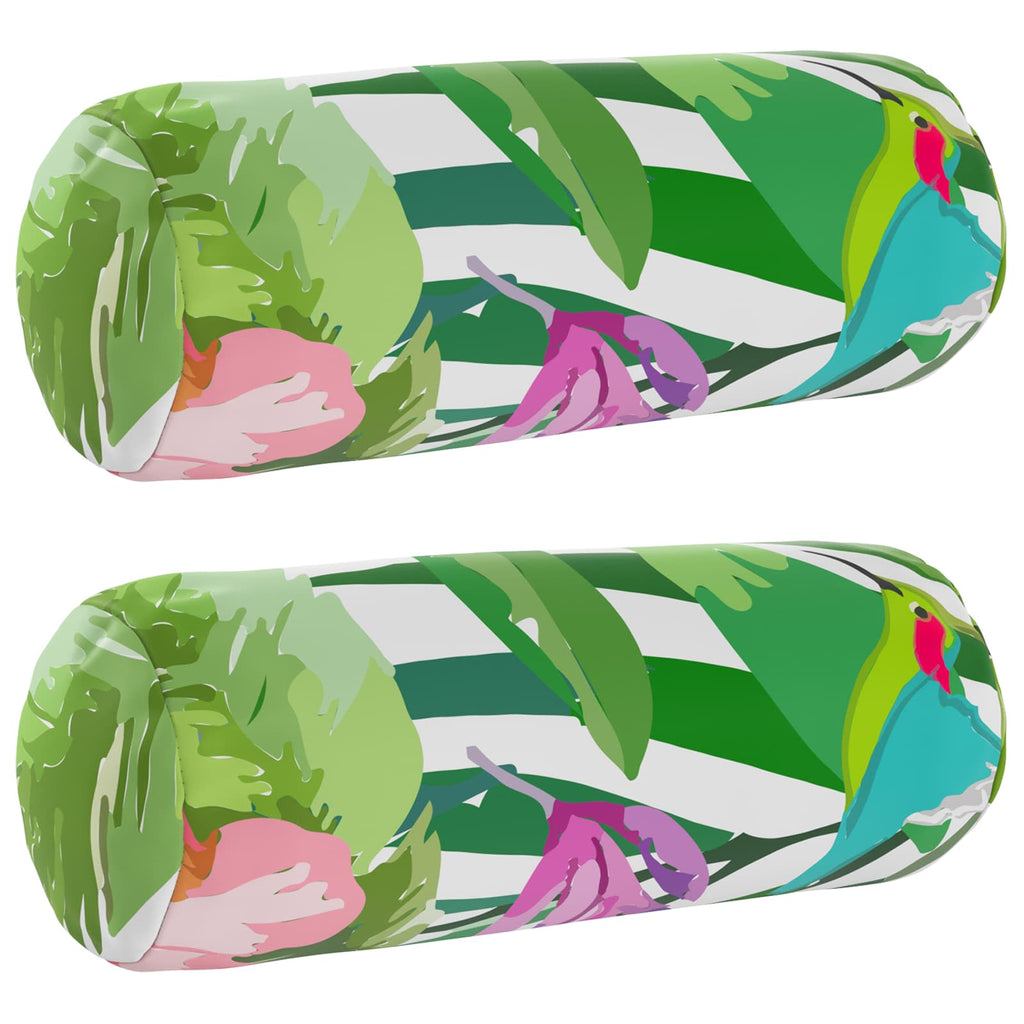 vidaXL Poszewka na poduszkę 2 pcs HEERLEN Czarny Ø 15 x 40 cm
