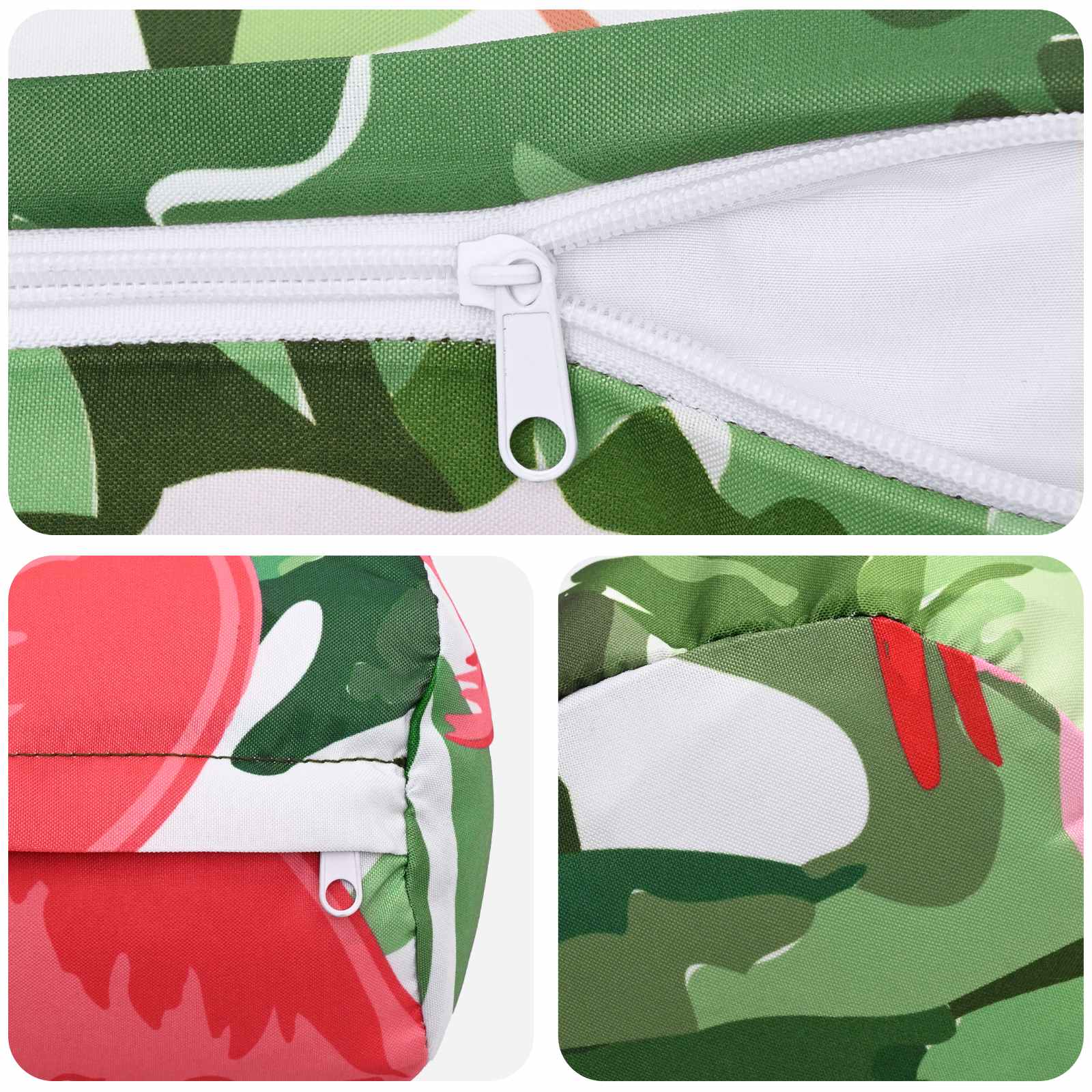 vidaXL Poszewka na poduszkę 6 pcs HEERLEN Czarny Ø 15 x 40 cm