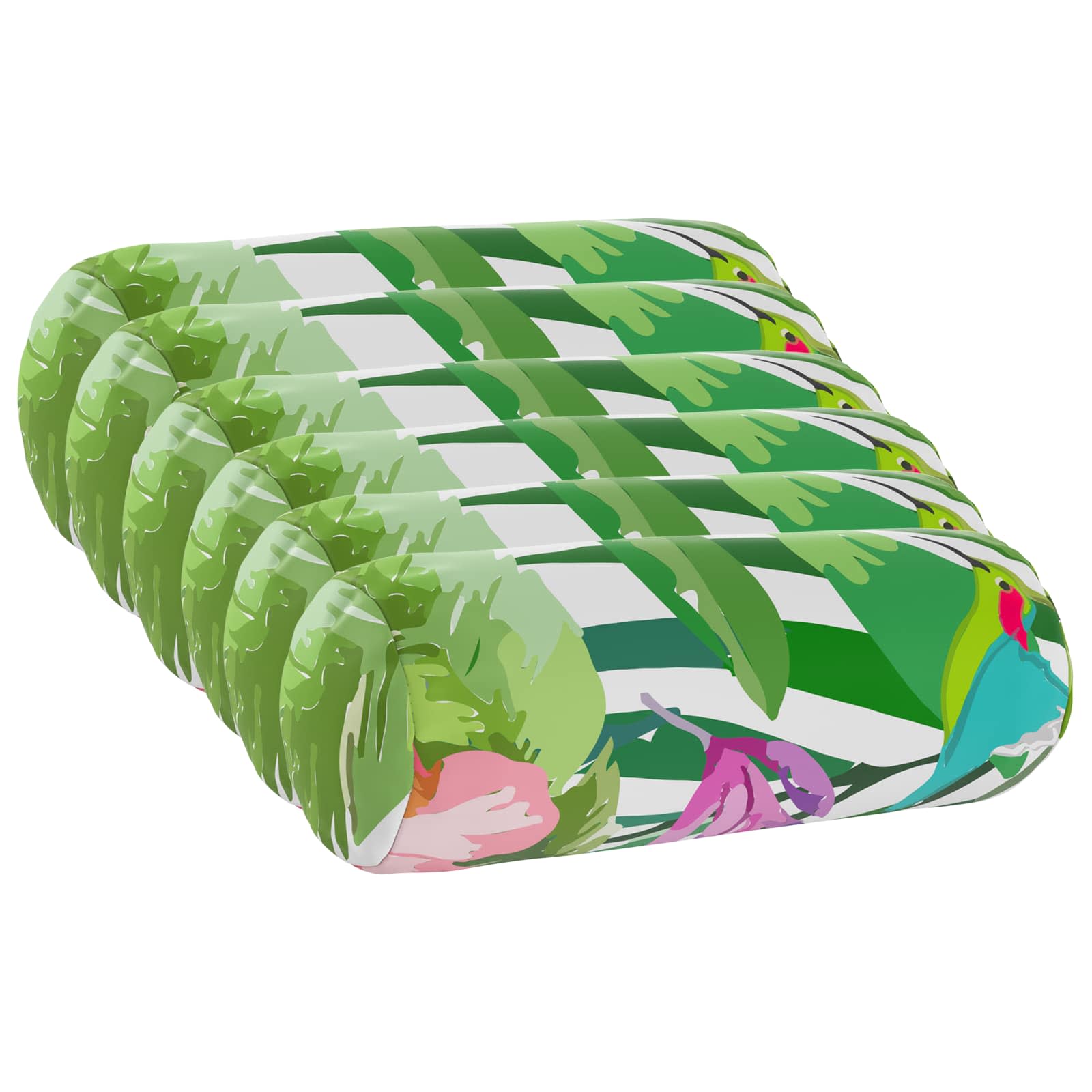 vidaXL Poszewka na poduszkę 6 pcs HEERLEN Czarny Ø 15 x 40 cm