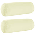 vidaXL Poszewka na poduszkę 2 pcs HEERLEN kremowy Ø 15 x 40 cm