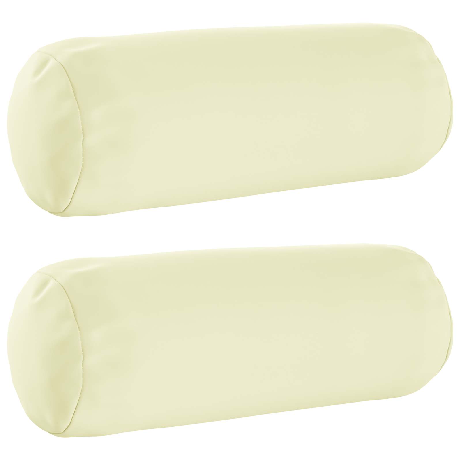 vidaXL Poszewka na poduszkę 2 pcs HEERLEN kremowy Ø 15 x 40 cm
