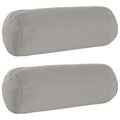 vidaXL Poszewka na poduszkę 2 pcs HEERLEN Szary Ø 15 x 40 cm Poliester