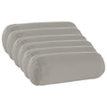 vidaXL Poszewka na poduszkę 6 pcs HEERLEN Szary Ø 15 x 40 cm Poliester