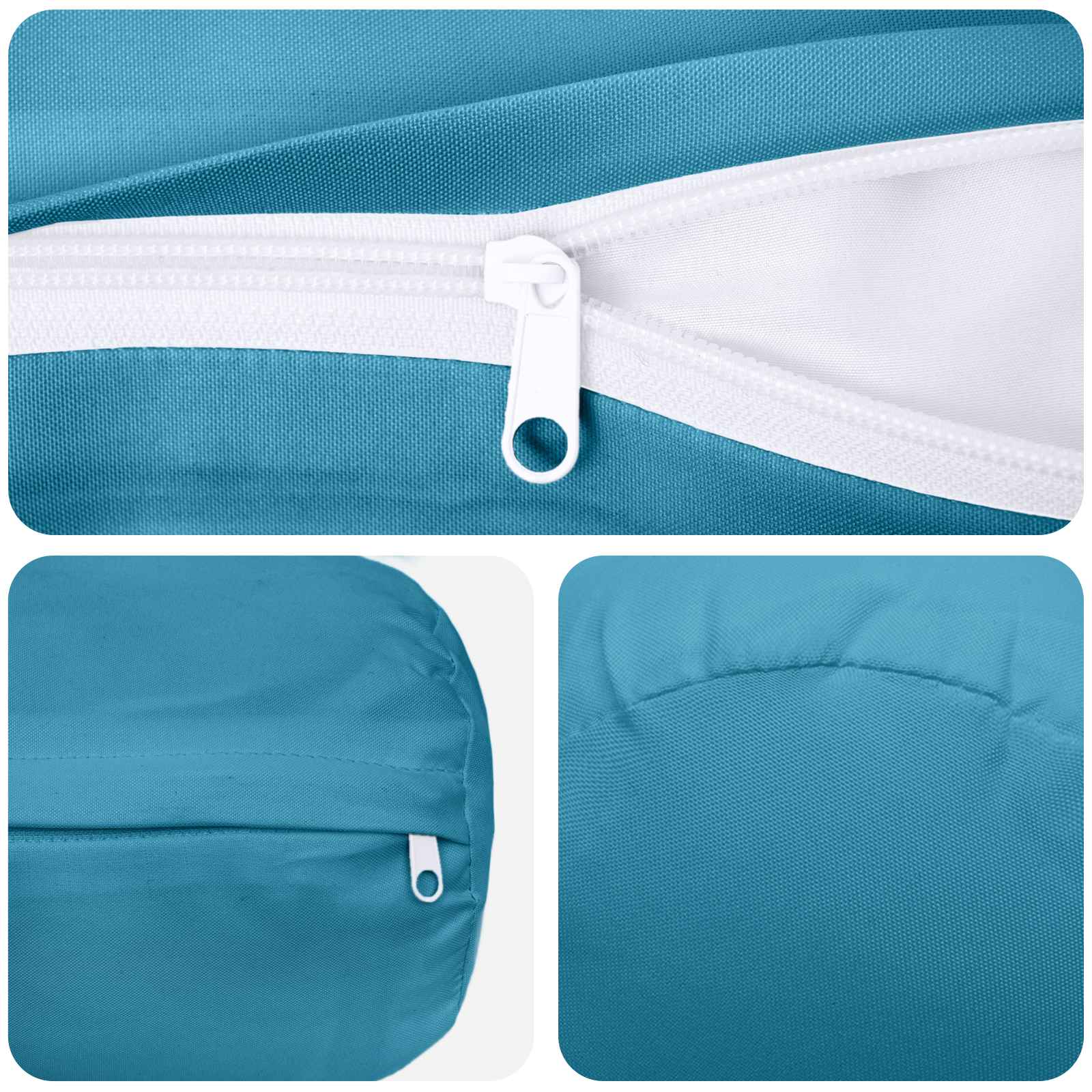 vidaXL Poszewka na poduszkę 6 pcs HEERLEN Jasnoniebieski Ø 15 x 40 cm