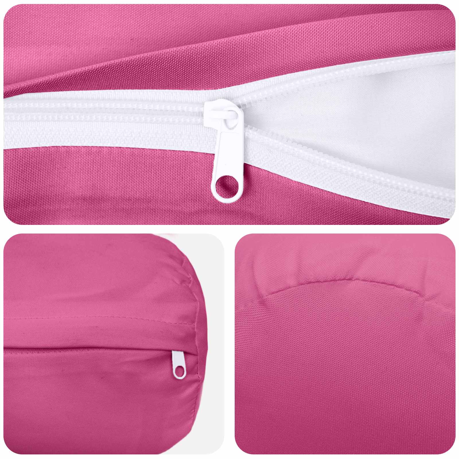 vidaXL Poszewka na poduszkę 2 pcs HEERLEN różowy Ø 15 x 40 cm