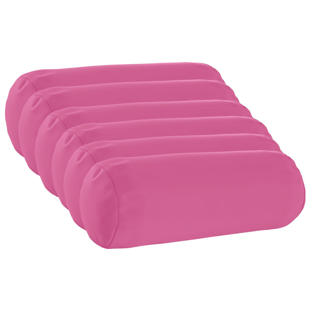 vidaXL Poszewka na poduszkę 6 pcs HEERLEN różowy Ø 15 x 40 cm