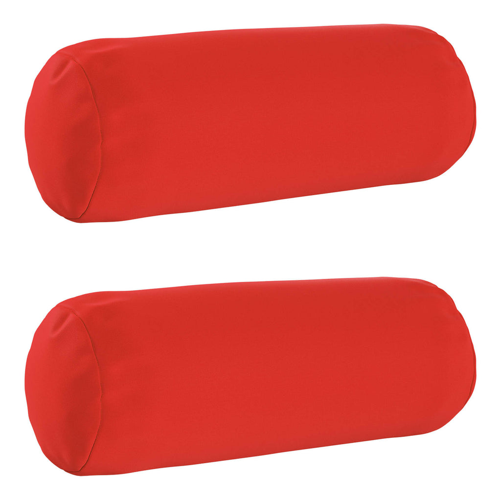 vidaXL Poszewka na poduszkę 2 pcs HEERLEN czerwony Ø 15 x 40 cm