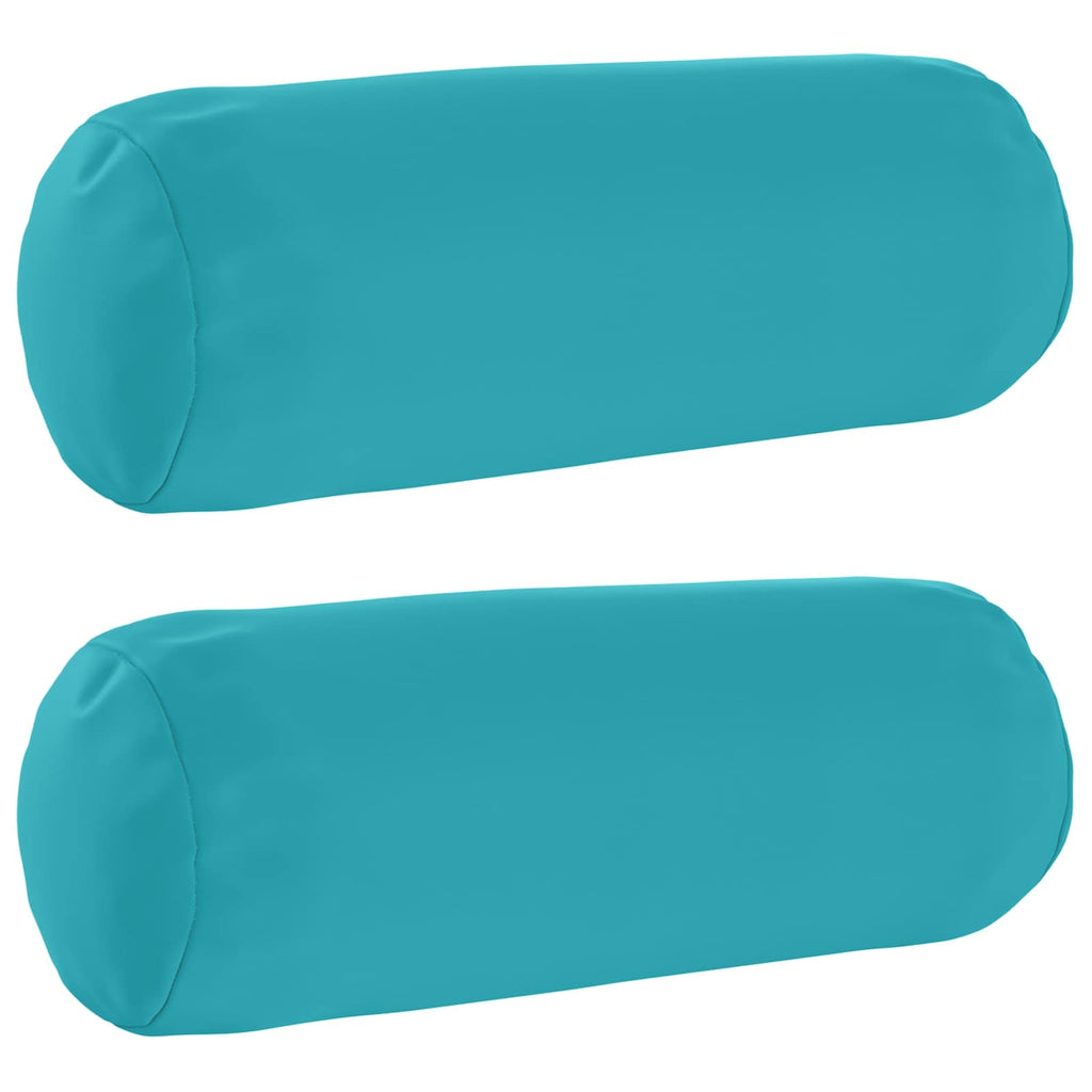 vidaXL Poszewka na poduszkę 2 pcs HEERLEN Turkusowy Ø 15 x 40 cm