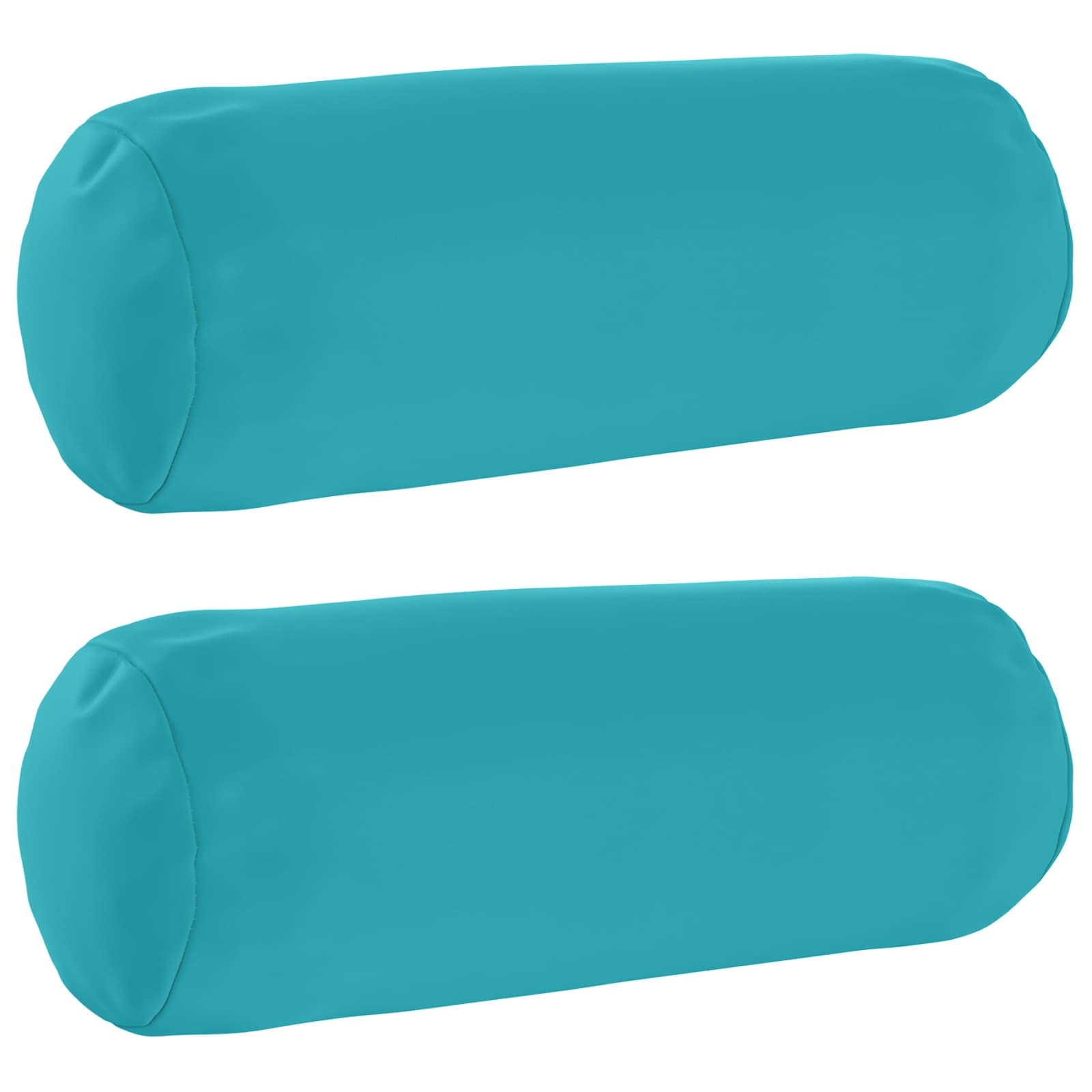 vidaXL Poszewka na poduszkę 2 pcs HEERLEN Turkusowy Ø 15 x 40 cm