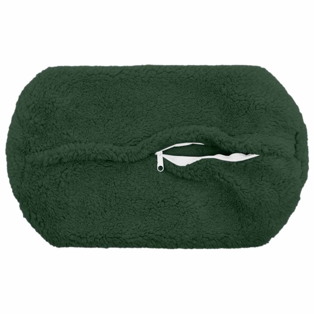 vidaXL Poszewka na poduszkę 6 pcs HEERLEN Ciemnozielony Ø 15 x 40 cm