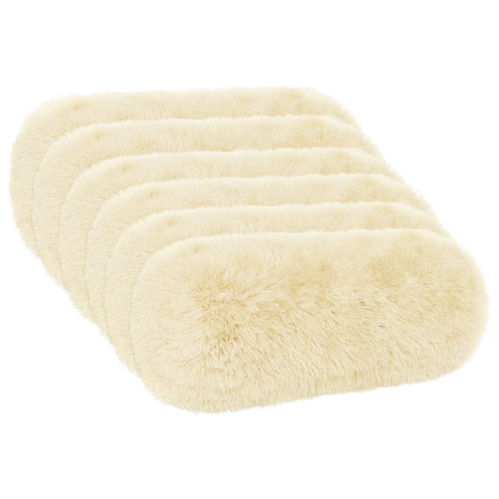 vidaXL Poszewka na poduszkę 6 pcs HEERLEN kremowy Ø 15 x 40 cm