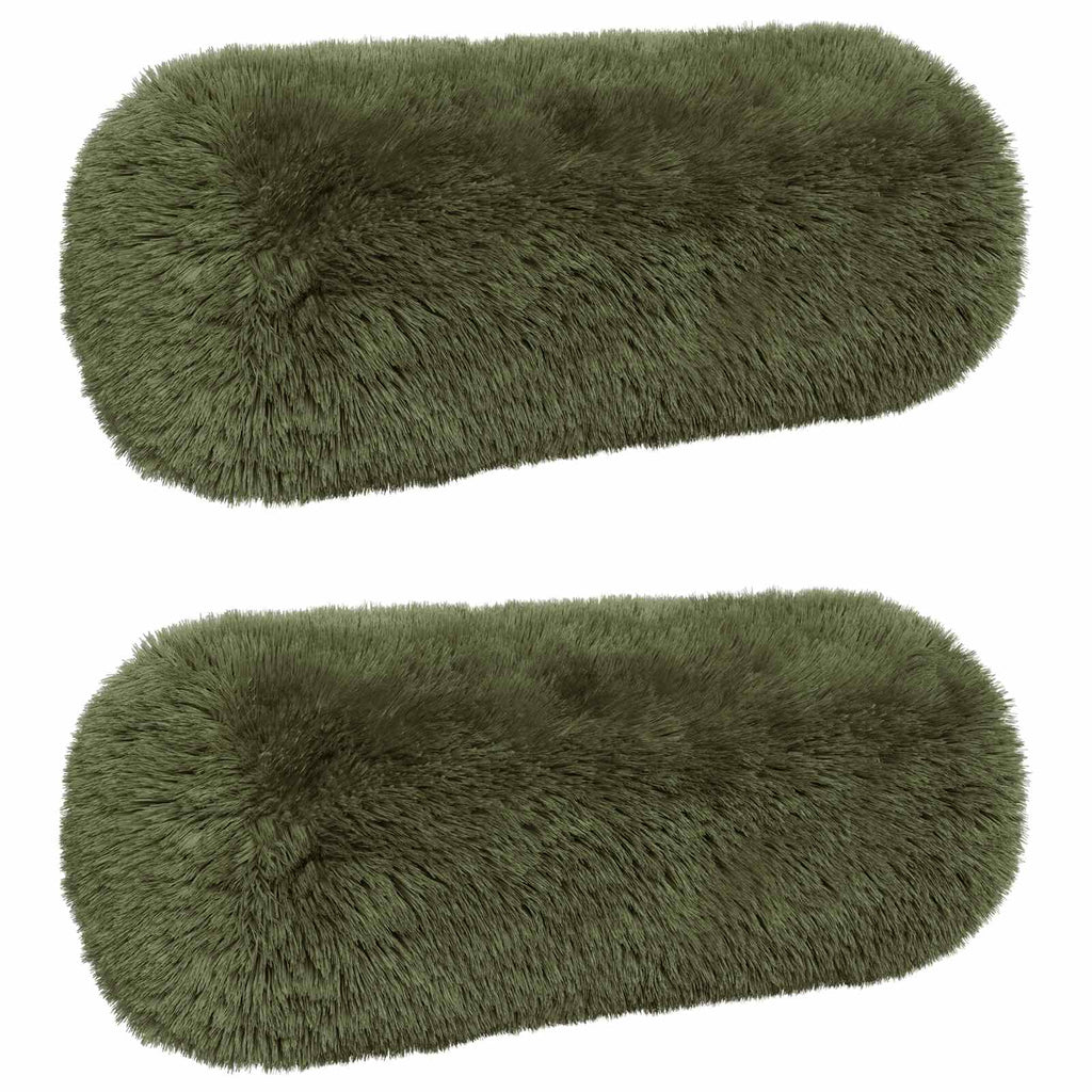vidaXL Poszewka na poduszkę 2 pcs HEERLEN zielony Ø 15 x 40 cm