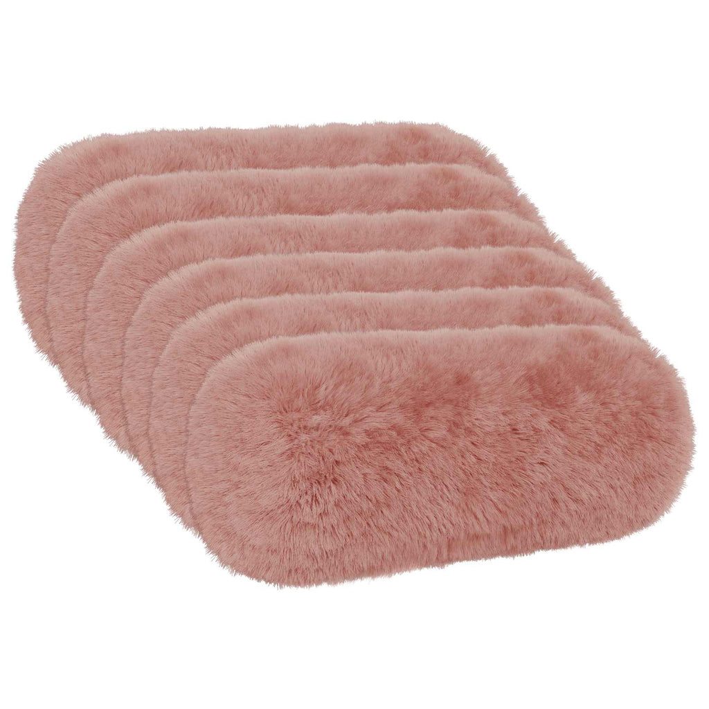 vidaXL Poszewka na poduszkę 6 pcs HEERLEN różowy Ø 15 x 40 cm