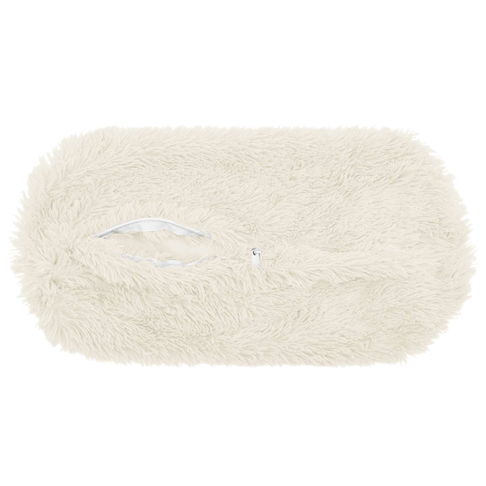vidaXL Poszewka na poduszkę 2 pcs HEERLEN Biały Ø 15 x 40 cm Fleece PV