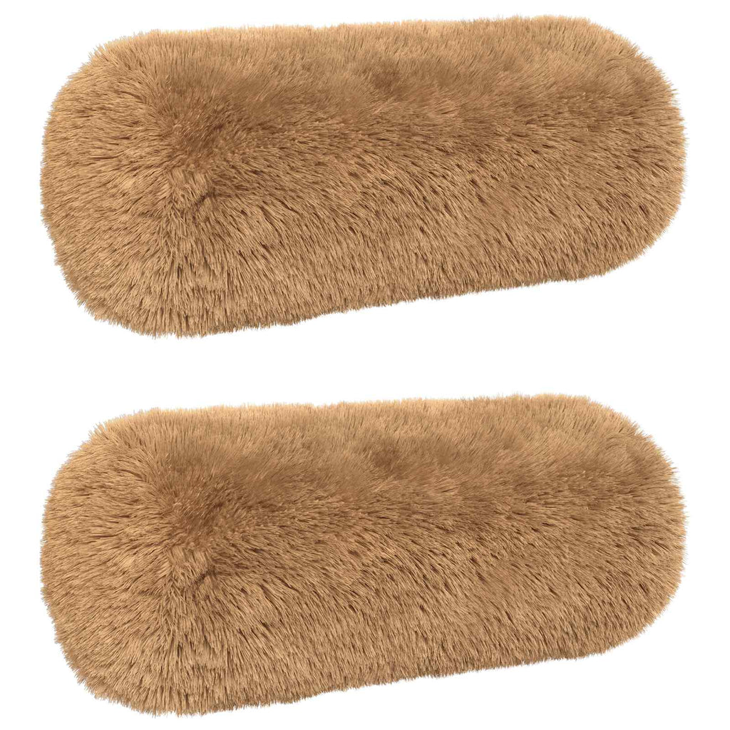 vidaXL Poszewka na poduszkę 2 pcs HEERLEN Ciemnoszary Ø 15 x 40 cm