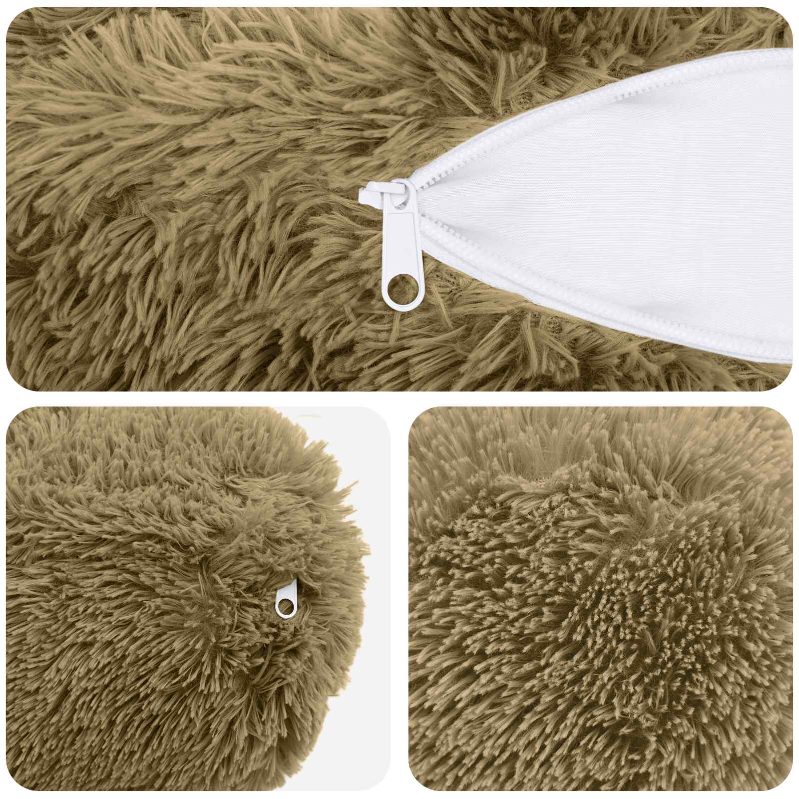 vidaXL Poszewka na poduszkę 6 pcs HEERLEN Jasnozielony Ø 15 x 40 cm