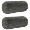 vidaXL Poszewka na poduszkę 2 pcs HEERLEN jasnoszary Ø 15 x 40 cm