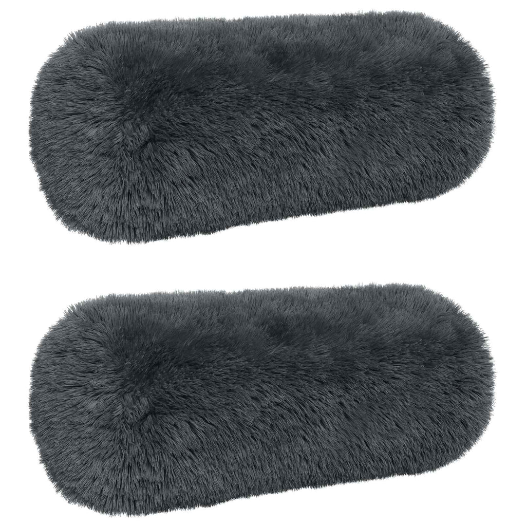 vidaXL Poszewka na poduszkę 2 pcs HEERLEN antracytowy Ø 15 x 40 cm
