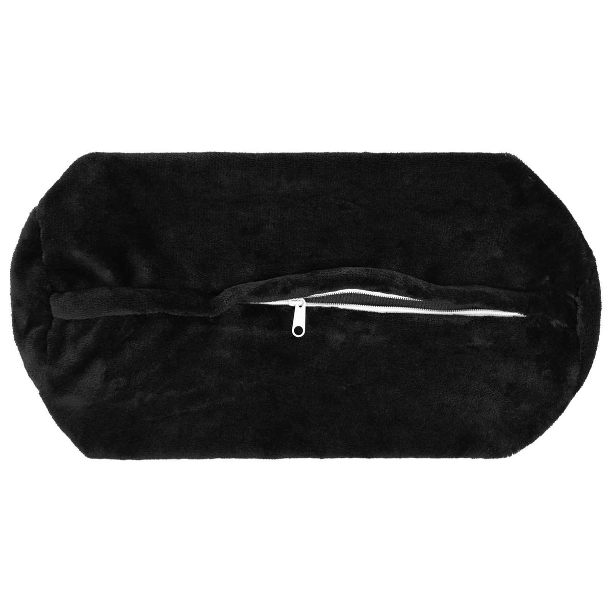 vidaXL Poszewka na poduszkę 6 pcs HEERLEN Czarny Ø 15 x 40 cm Flanela