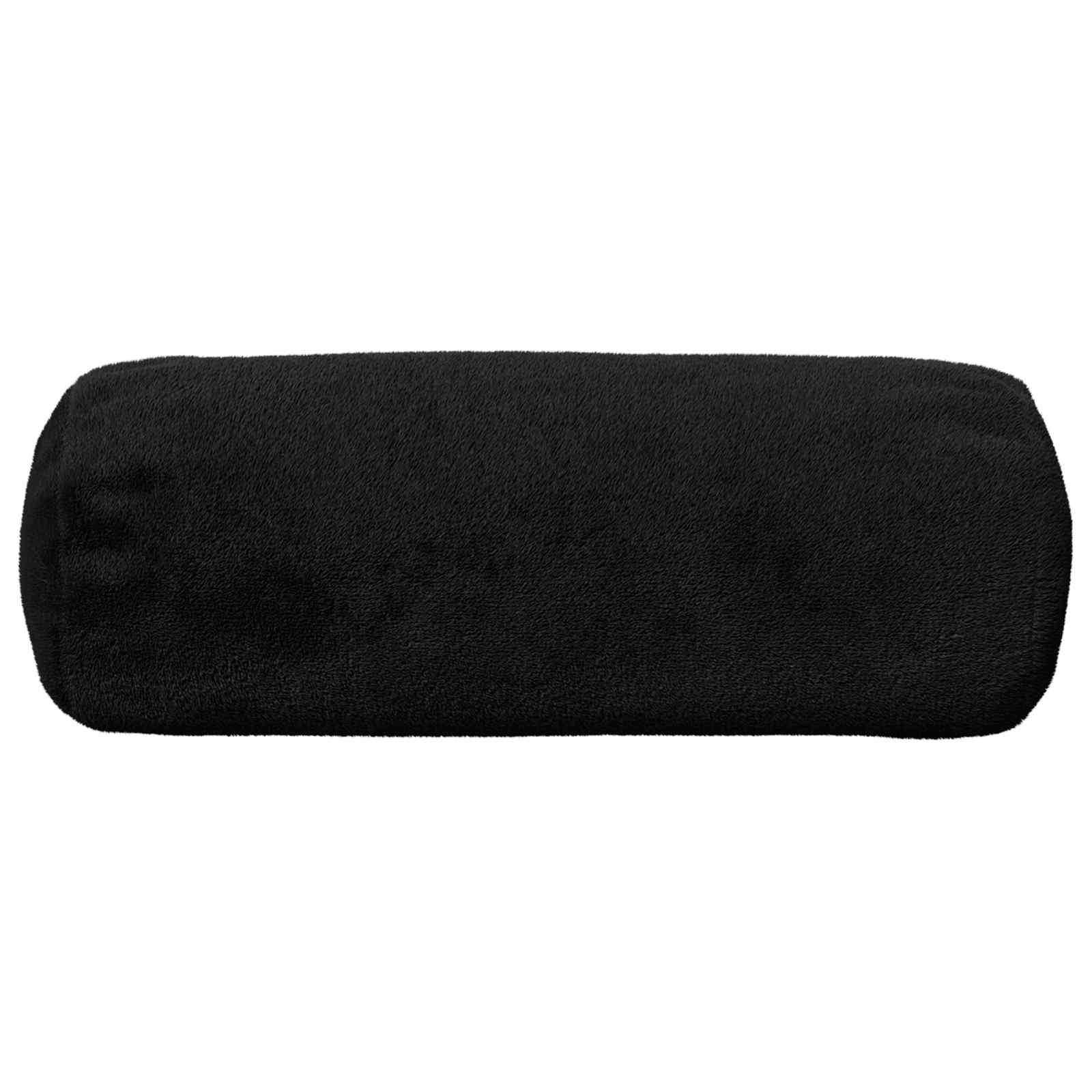 vidaXL Poszewka na poduszkę 6 pcs HEERLEN Czarny Ø 15 x 40 cm Flanela