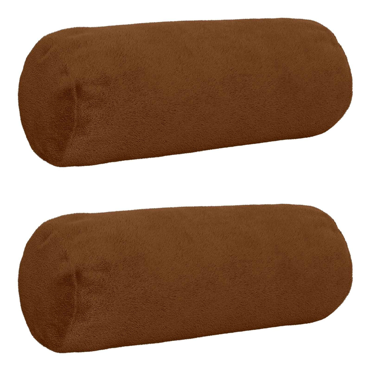 vidaXL Poszewka na poduszkę 2 pcs HEERLEN Jasny Brąz Ø 15 x 40 cm