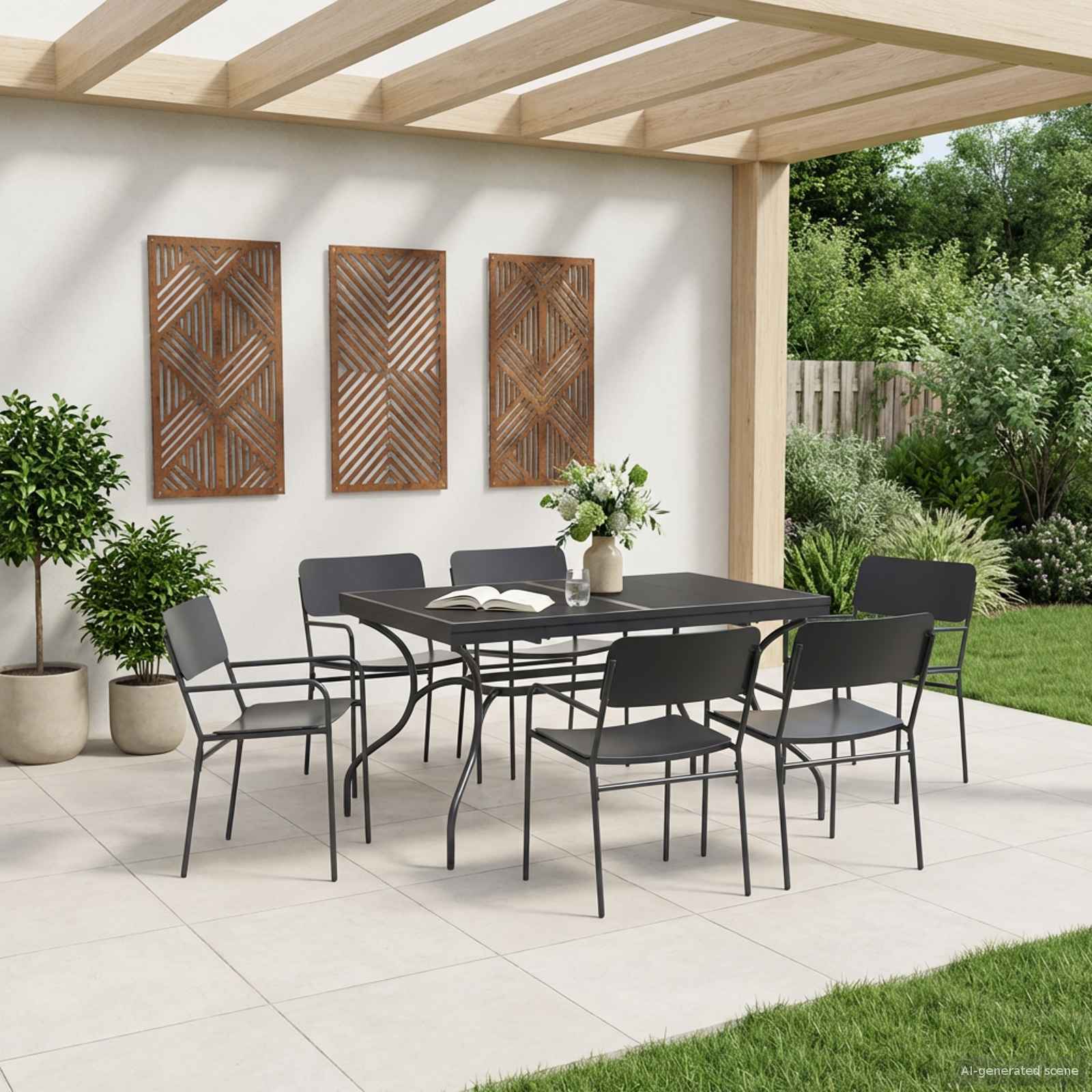 vidaXL Rozkładany Stół Jadalny z Siatki antracytowy 212 x 90 x 76 cm