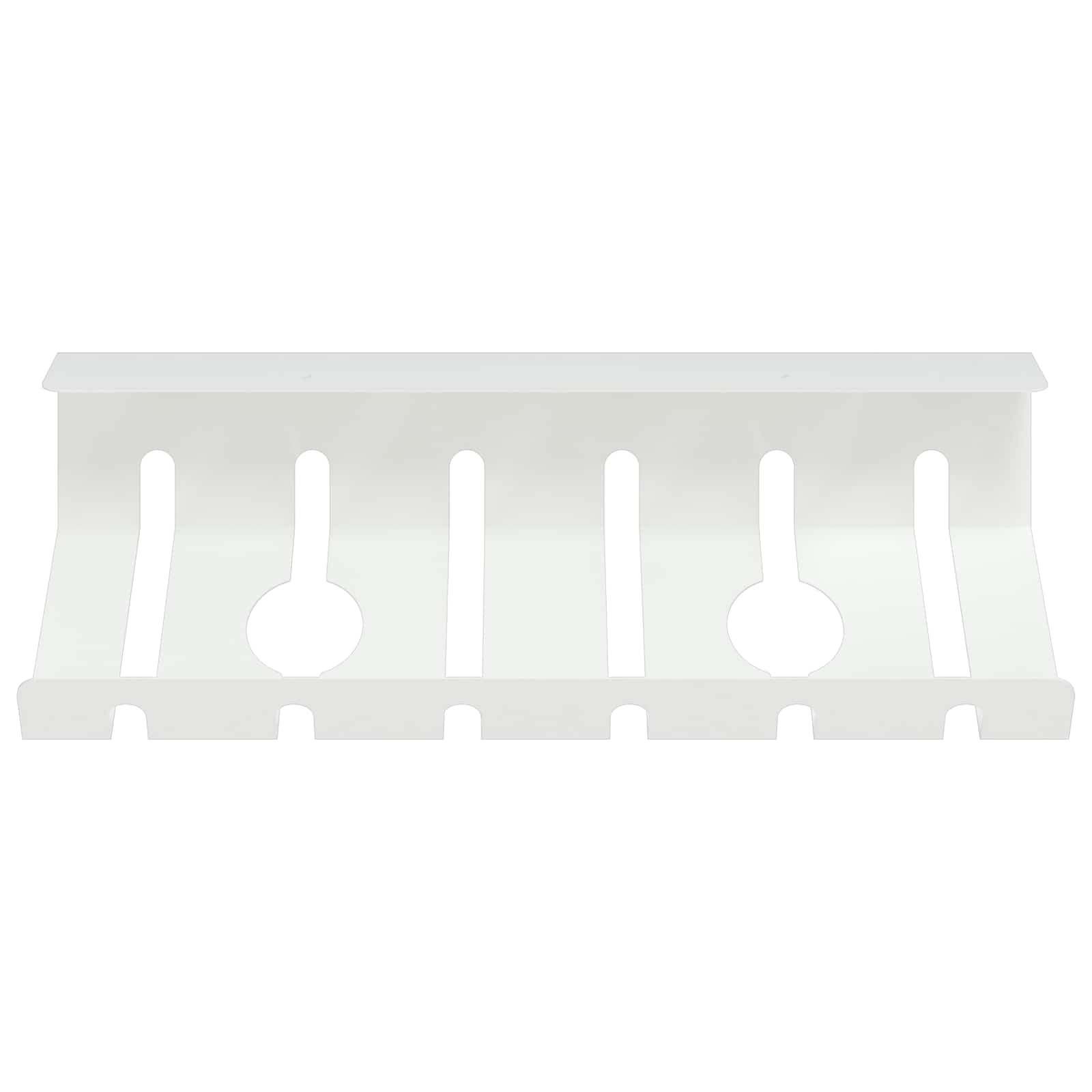 vidaXL Miska do zarządzania kablami pod biurkiem 2 szt. Biały