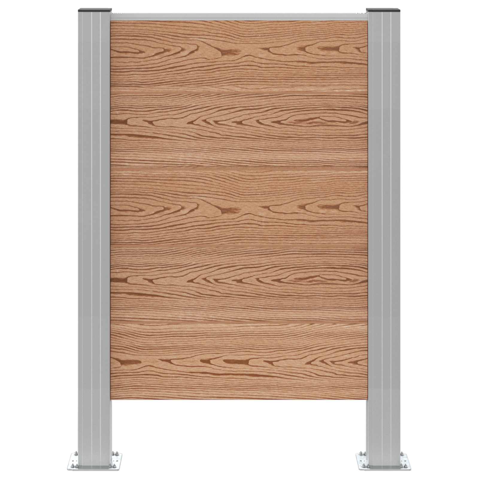 vidaXL Ogrodzenie na Kosz na Śmieci brązowy 85 x 12 x 115 cm