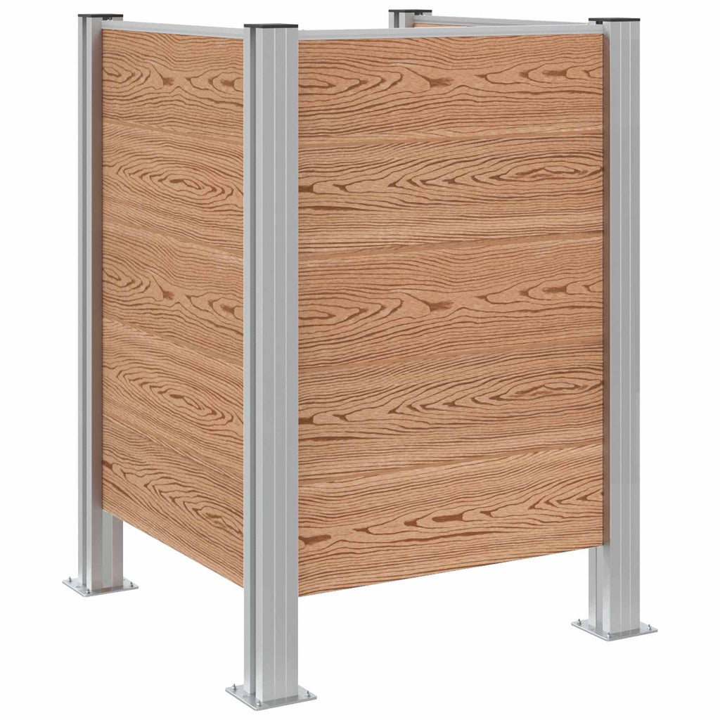 vidaXL Ogrodzenie na Kosz na Śmieci brązowy 85 x 85 x 115 cm