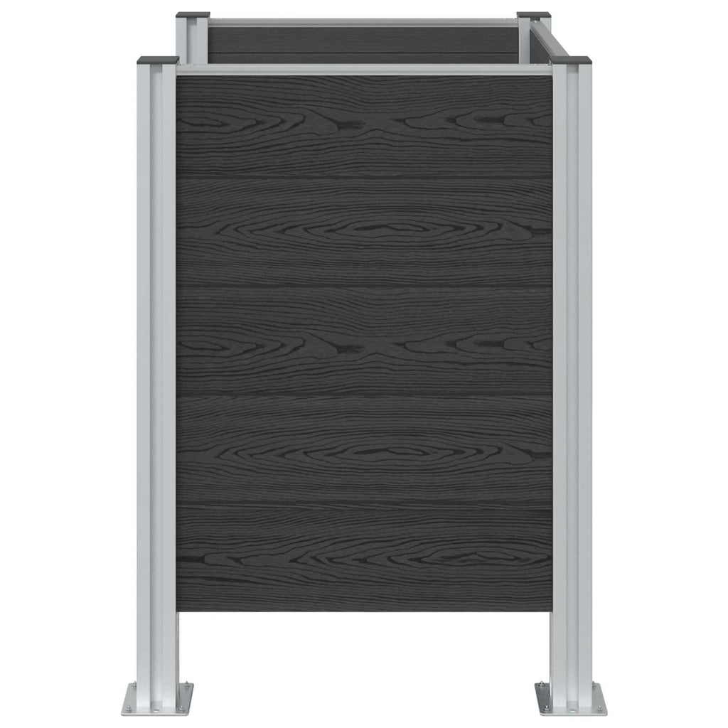 vidaXL Ogrodzenie na Kosz na Śmieci Szary 85 x 85 x 115 cm