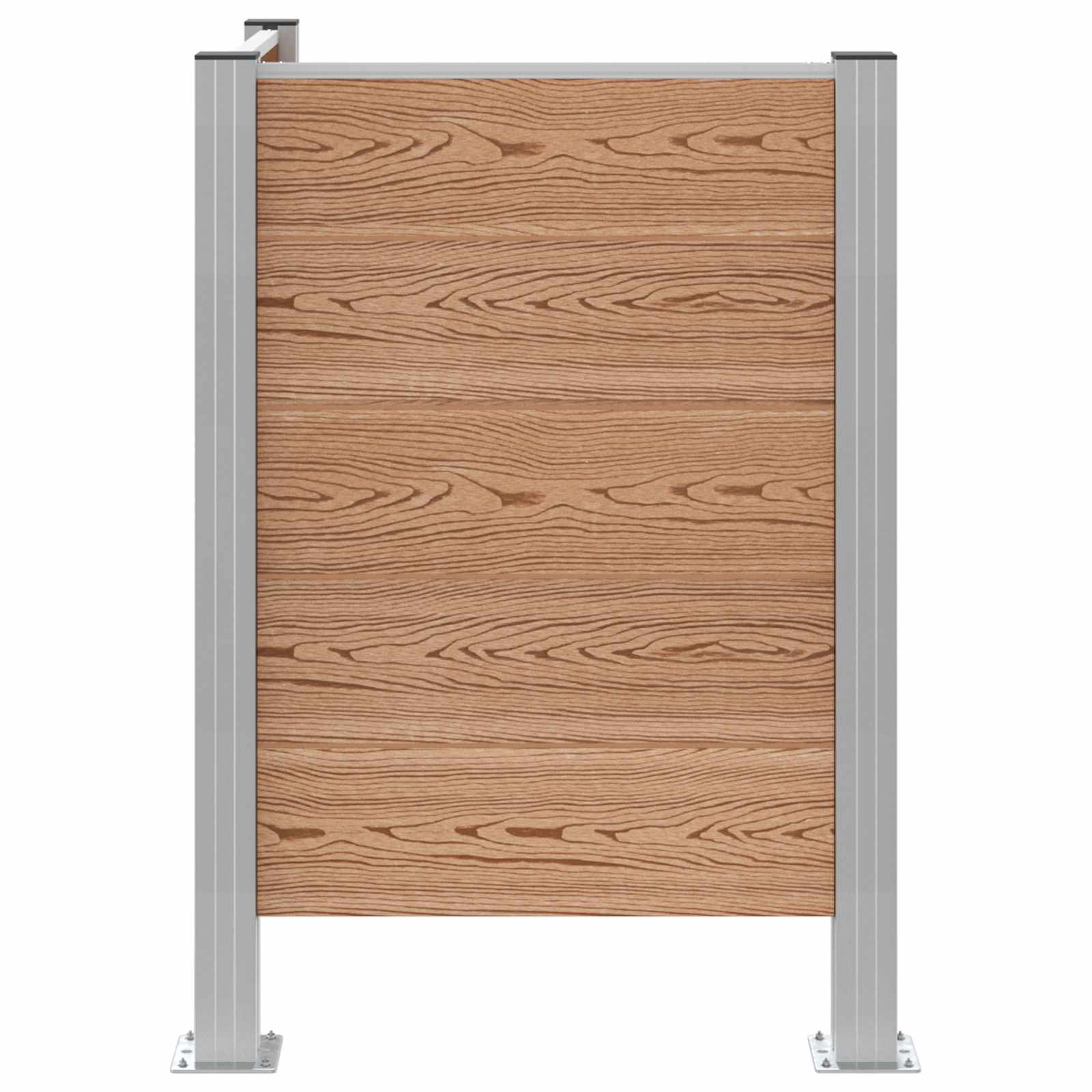 vidaXL Ogrodzenie na Kosz na Śmieci brązowy 85 x 85 x 115 cm