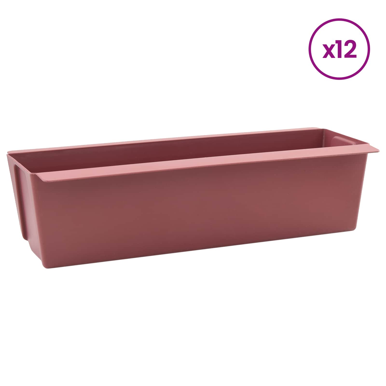 vidaXL Skrzynki na kwiaty do palet euro 12 pcs brązowy
