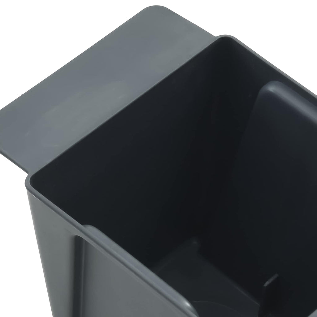 vidaXL Skrzynki na kwiaty do palet euro 12 pcs Szary 13,5 x 9 x 9,5 cm