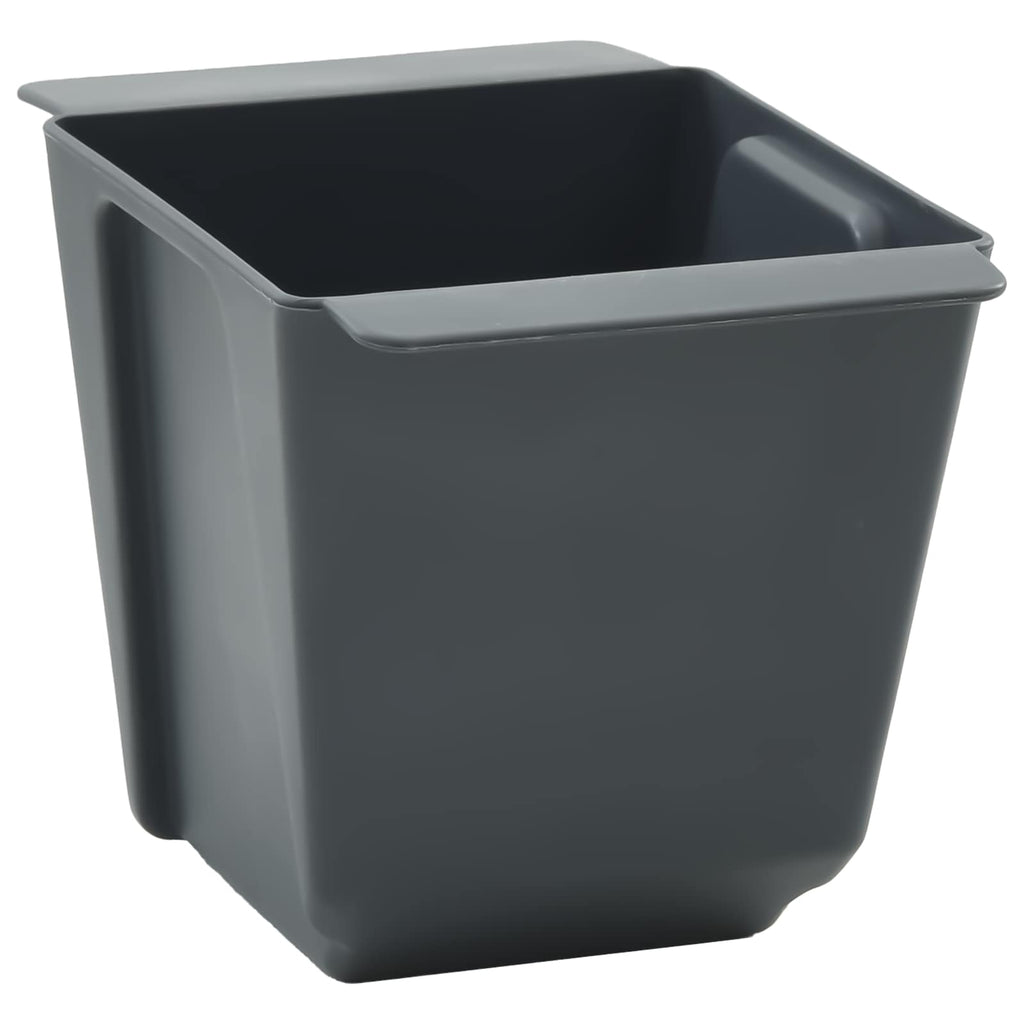 vidaXL Skrzynki na kwiaty do palet euro 12 pcs Szary 13,5 x 9 x 9,5 cm
