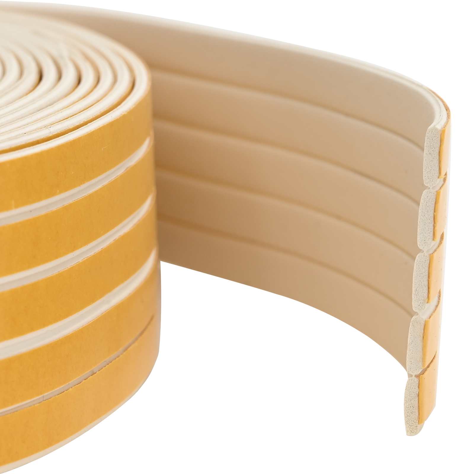 vidaXL Samoprzylepna uszczelka okienna Biały 8 x 2 mm 100 m Guma EPDM