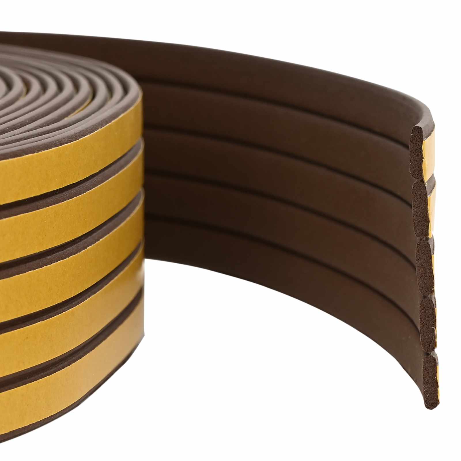 vidaXL Samoprzylepna uszczelka okienna brązowy 8 x 2 mm 50 m Guma EPDM