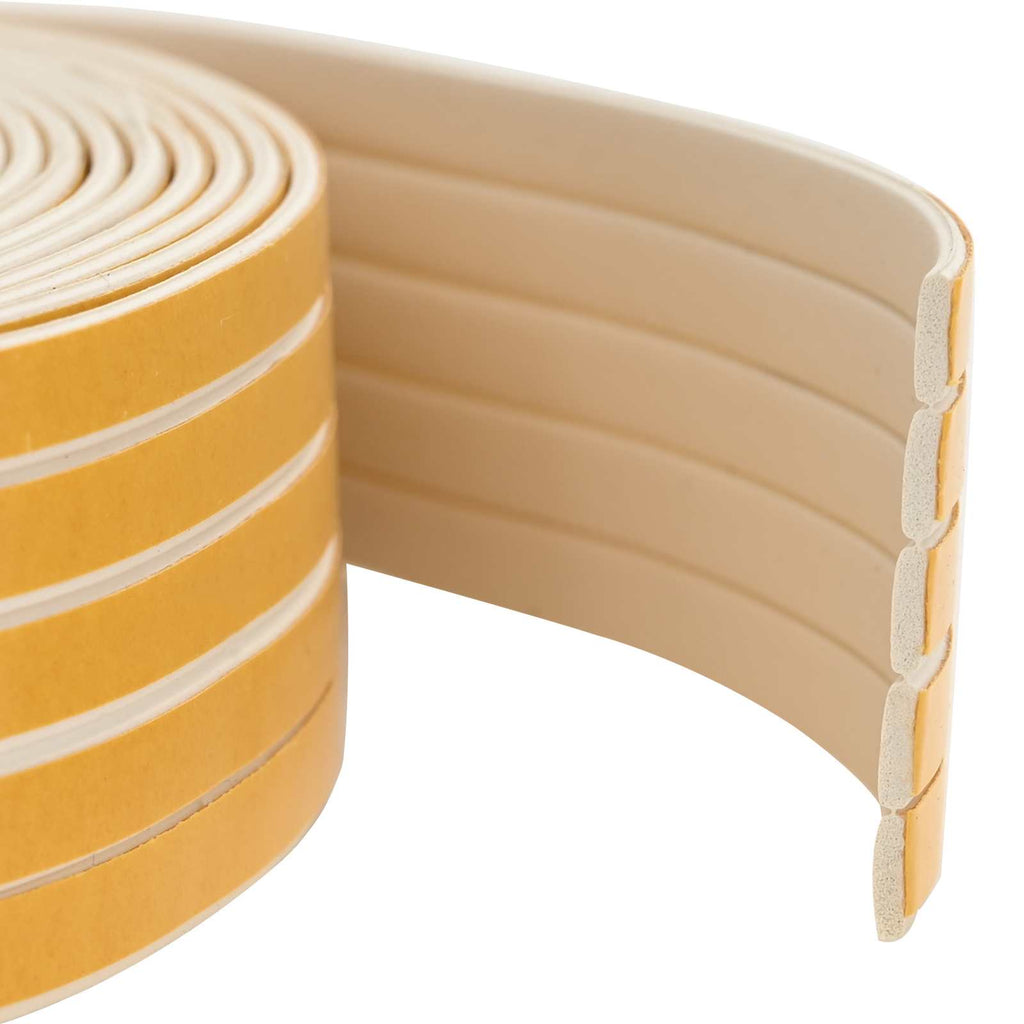 vidaXL Samoprzylepna uszczelka okienna Biały 9 x 3 mm 100 m Guma EPDM