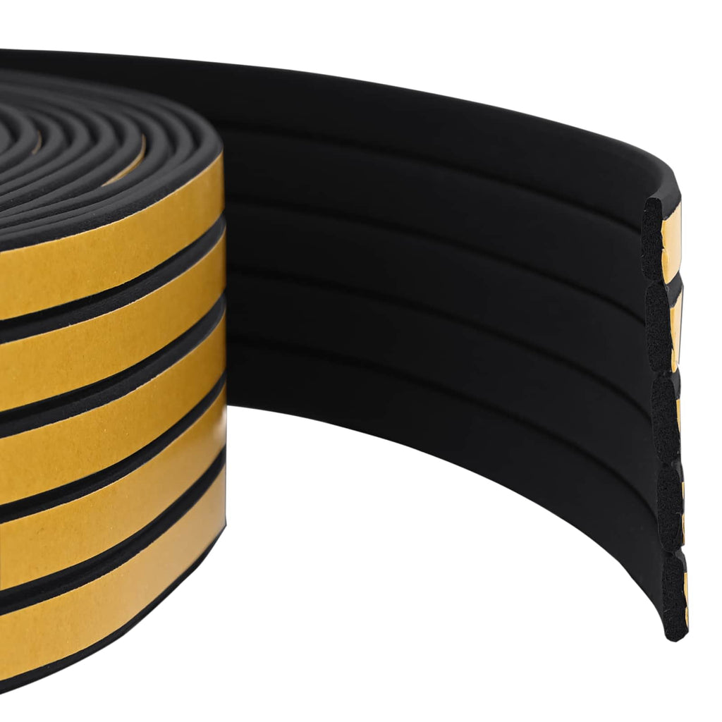 vidaXL Samoprzylepna uszczelka okienna Czarny 9 x 3 mm 100 m Guma EPDM
