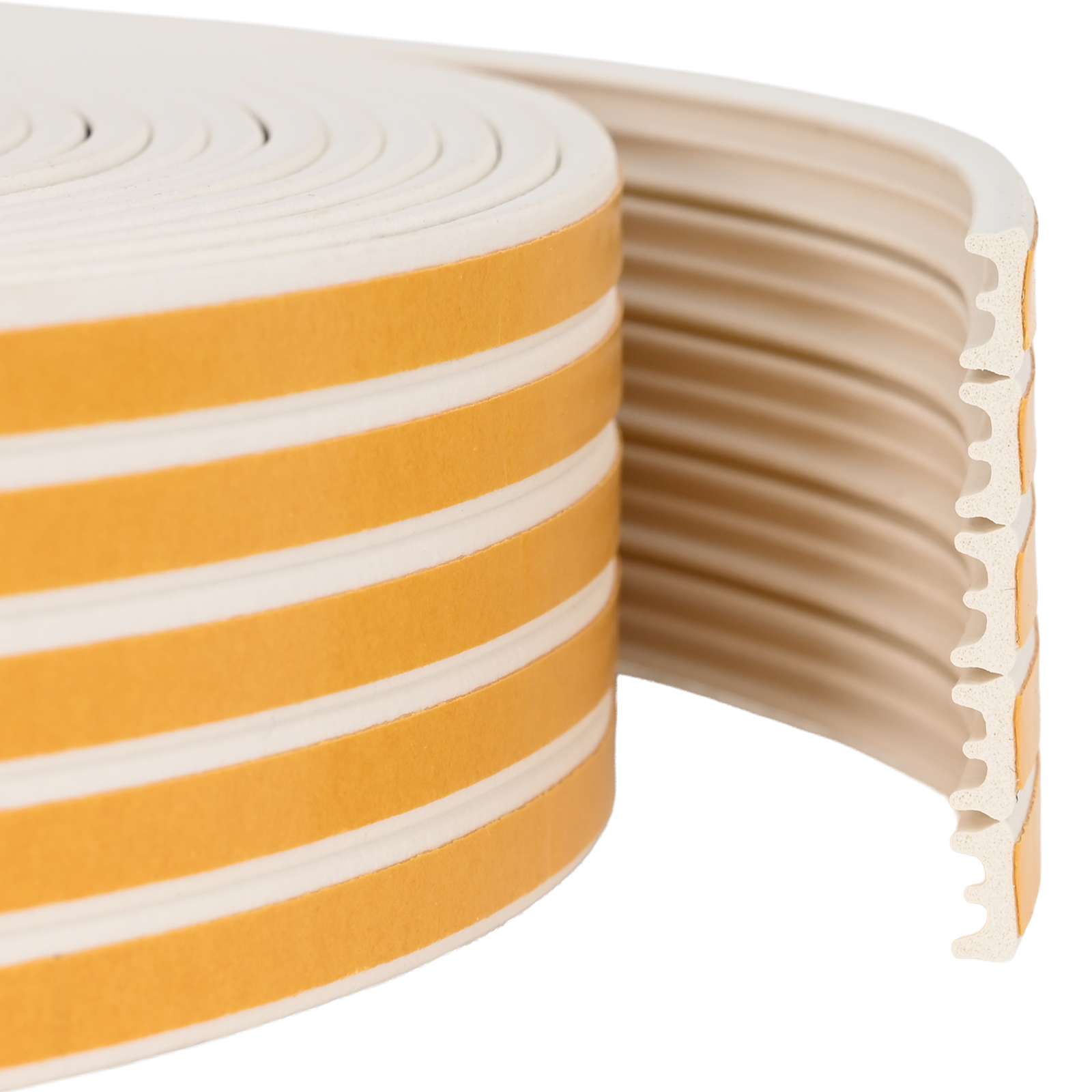 vidaXL Samoprzylepna uszczelka okienna Biały 9 x 4 mm 12 m Guma EPDM