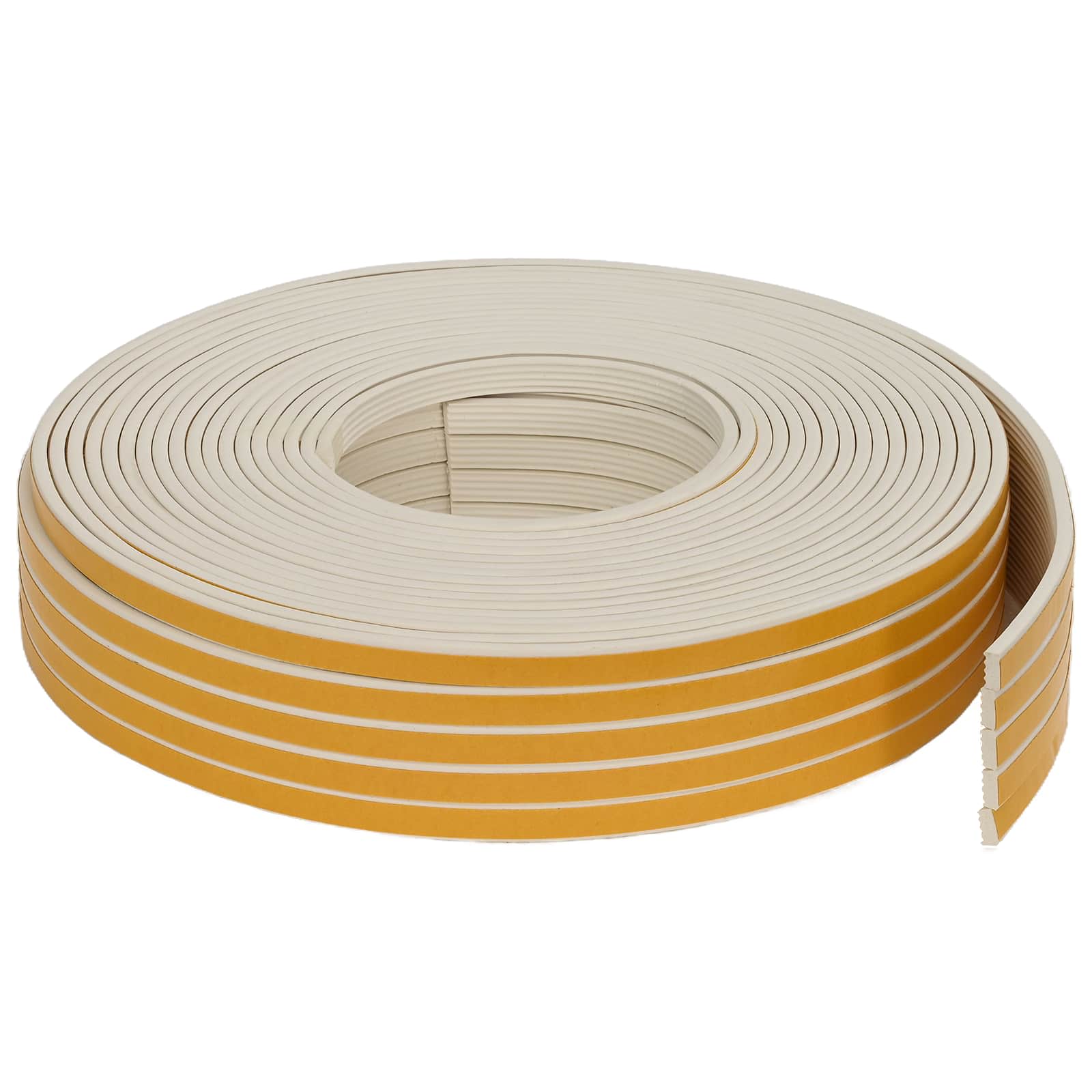 vidaXL Samoprzylepna uszczelka okienna Biały 8 x 3 mm 100 m Guma EPDM