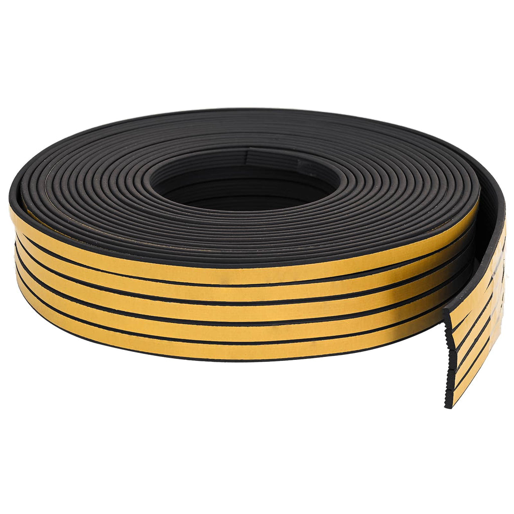 vidaXL Samoprzylepna uszczelka okienna Czarny 8 x 3 mm 100 m Guma EPDM