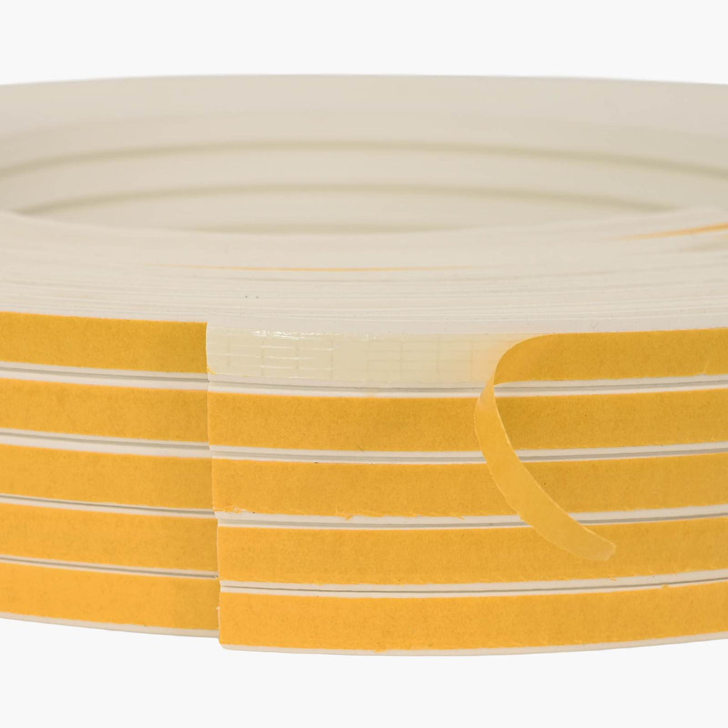 vidaXL Samoprzylepna uszczelka okienna Biały 10 x 4 mm 100 m Guma EPDM
