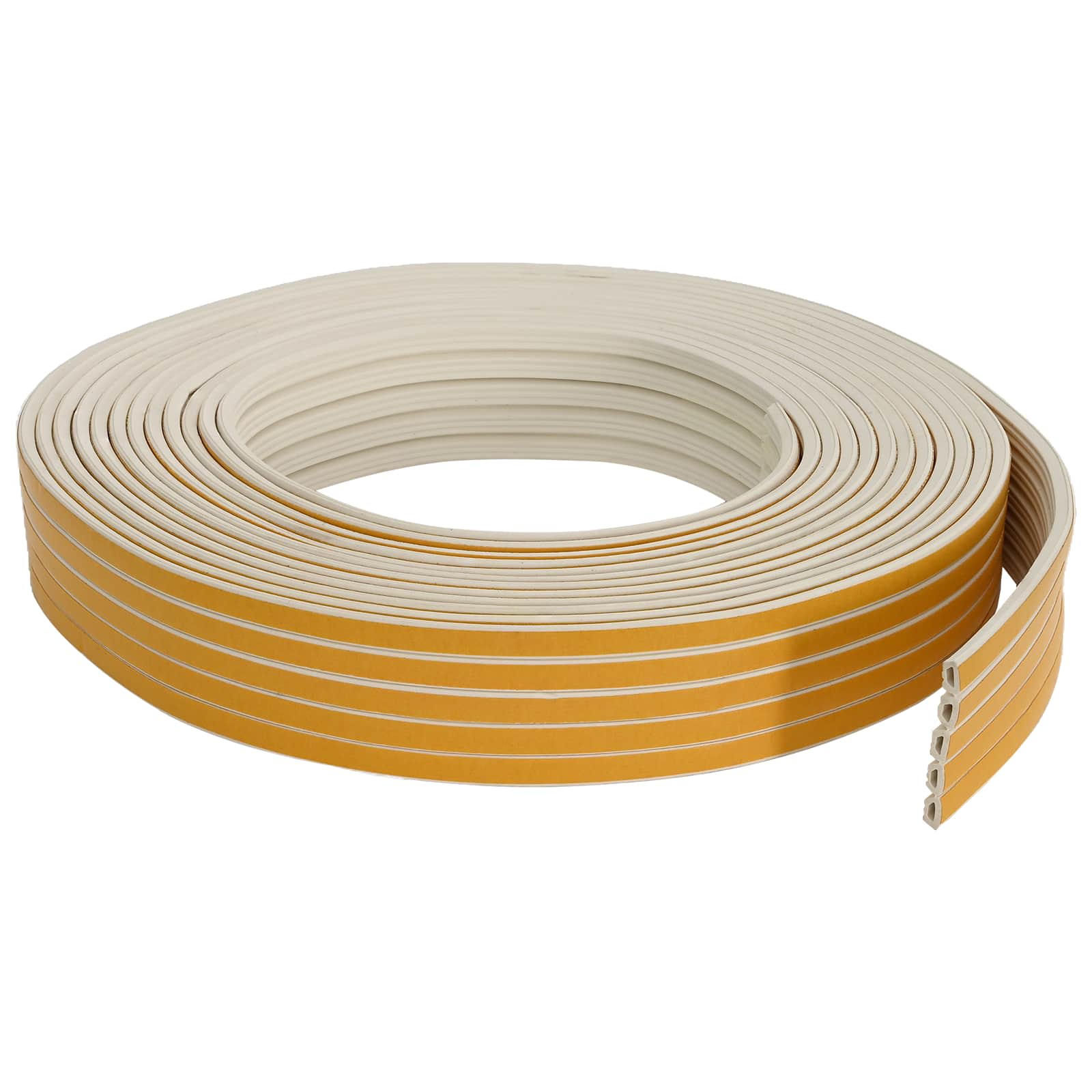 vidaXL Samoprzylepna uszczelka okienna Biały 10 x 6 mm 100 m Guma EPDM